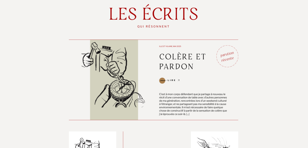 Page accueil du blog de Helle - WordPress